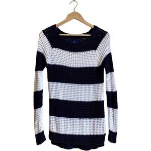American Eagle Sz S Striped 100% Cotton Jegging Sweater